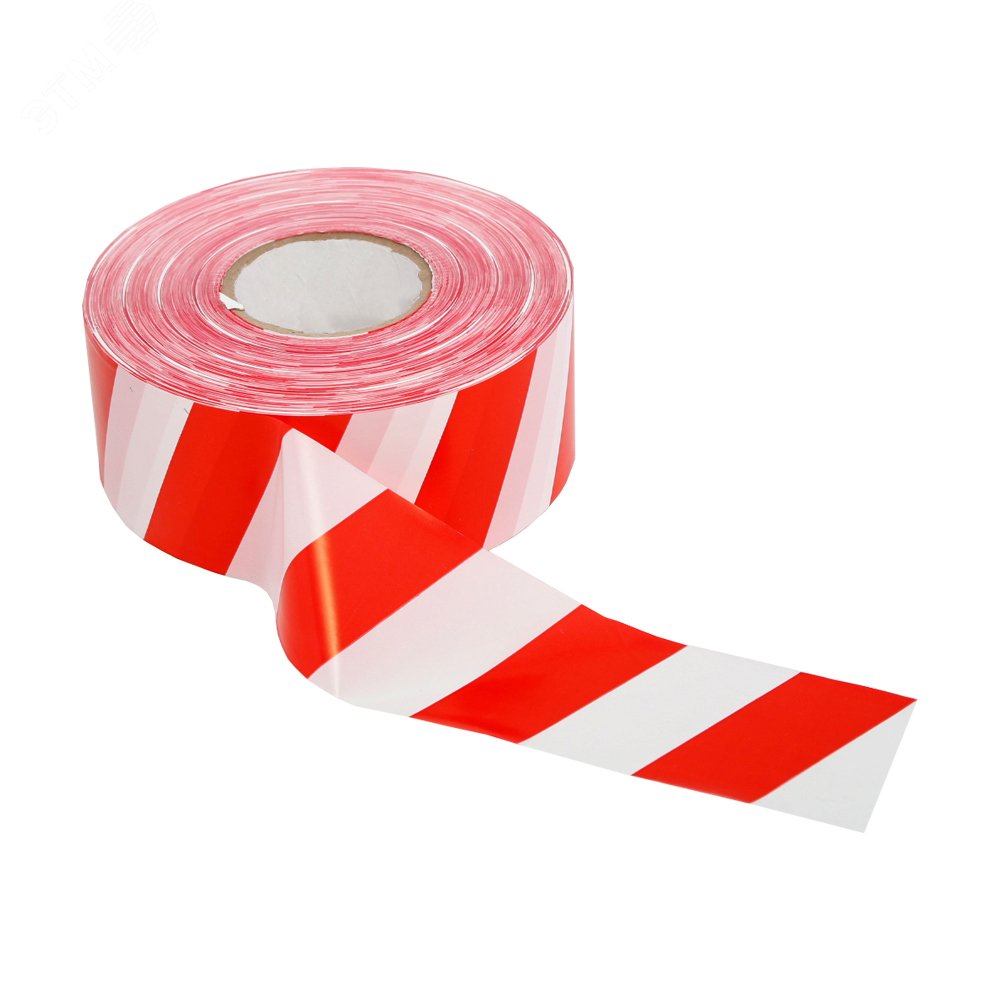 Изображение товара Лента оградительная ЛО-500 Стандарт красно-бе лая 500п.м 75мм 40мкм (шт)