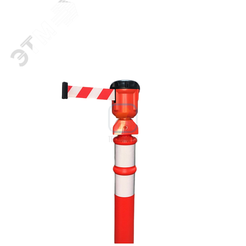 Изображение товара Вытяжная лента для ограждения Солдатик тип красно-белая 9м (шт)