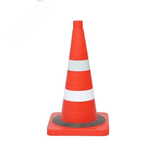 Изображение товара КС-2.6.0 Конус дорожный 520 мм мягкий комбинированный - 1 светоотр, 1 утяжелит (шт)