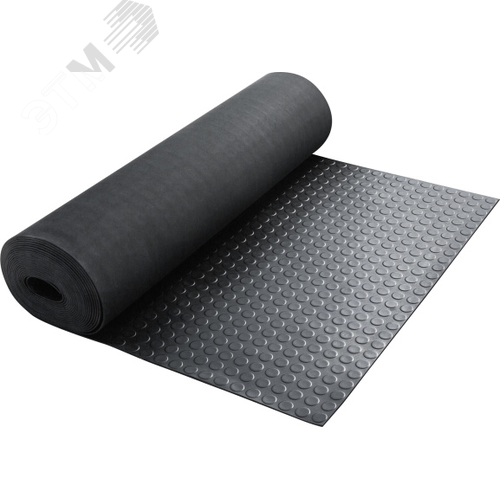 Изображение товара Покрытие резиновое Монетка 1,2х10м черная (шт)