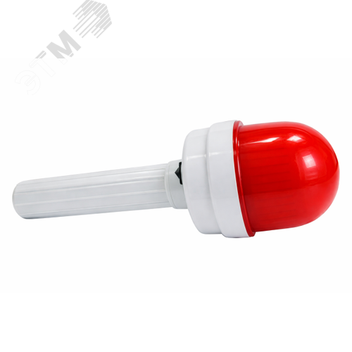 Изображение товара Фонарь сигнальный ФС-4У с батарейками тонкий, кнопка красный (шт)