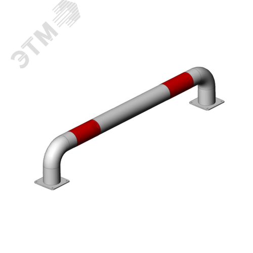 Изображение товара Колесоотбойник металл. КМ-2000/108х3, усиленный, прямой на отводах (шт)
