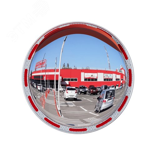 Изображение товара Зеркало сферическое с козырьком d-300 мм из нержавеющей стали (шт)