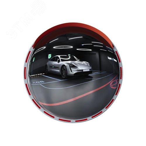 Изображение товара Зеркало сферическое с козырьком d-800 мм из нержавеющей стали (шт)