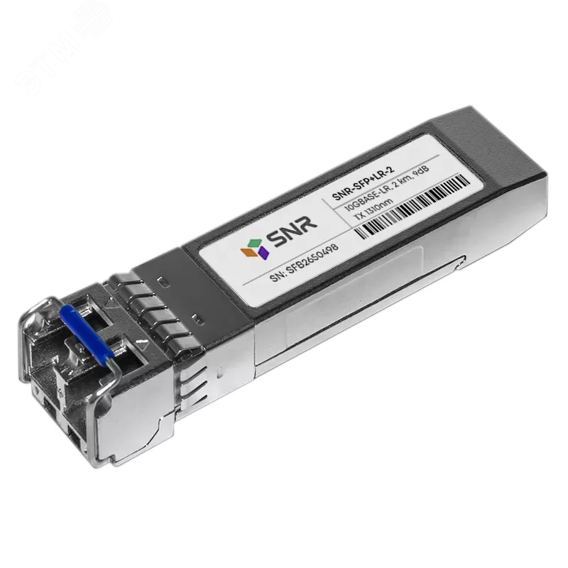 Модуль SFP+ 2хLC, 10 Гб/с, 9 дБ, Tx:1310/Rx:1310 нм, до 2 км -SFP+LR-2 SNR-SFP+LR-2 SNR