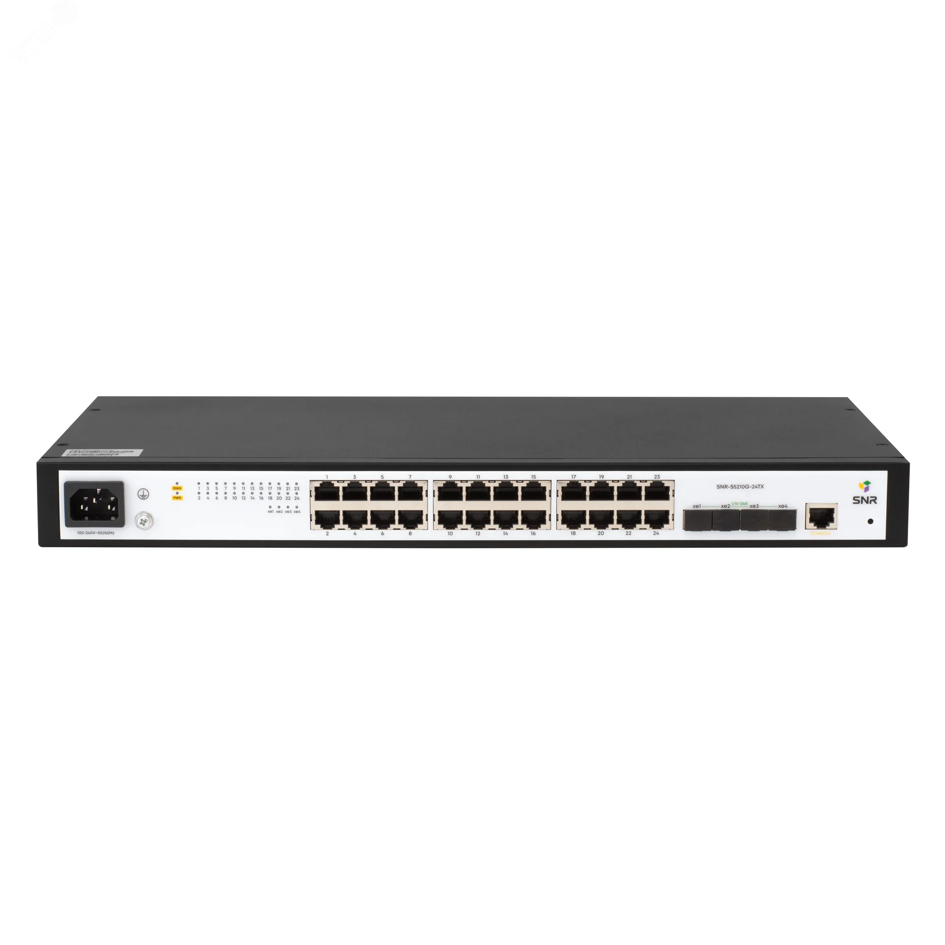 Изображение товара Коммутатор управляемый L2 28 портов RJ45/SFP+ 10 100 1000 10000 (10G) Мб/с (шт)