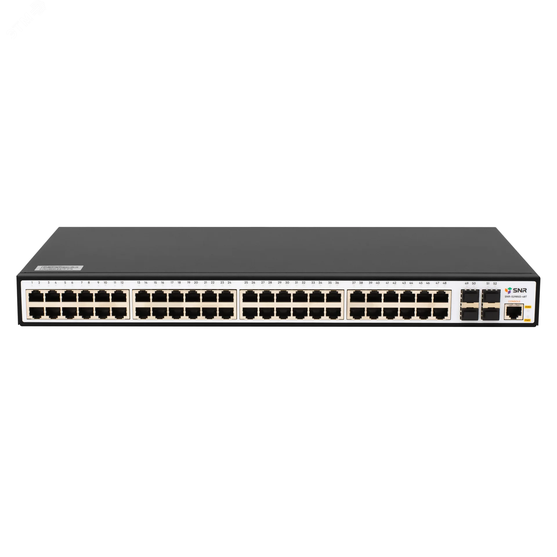 Изображение товара Коммутатор управляемый L2 48 портов RJ45/SFP 10 100 1000 Мб/с (шт)