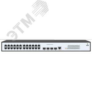 Изображение товара Коммутатор управляемый L2 24 порта RJ45/SFP 10 100 1000 Мб/с PoE 370Вт (шт)