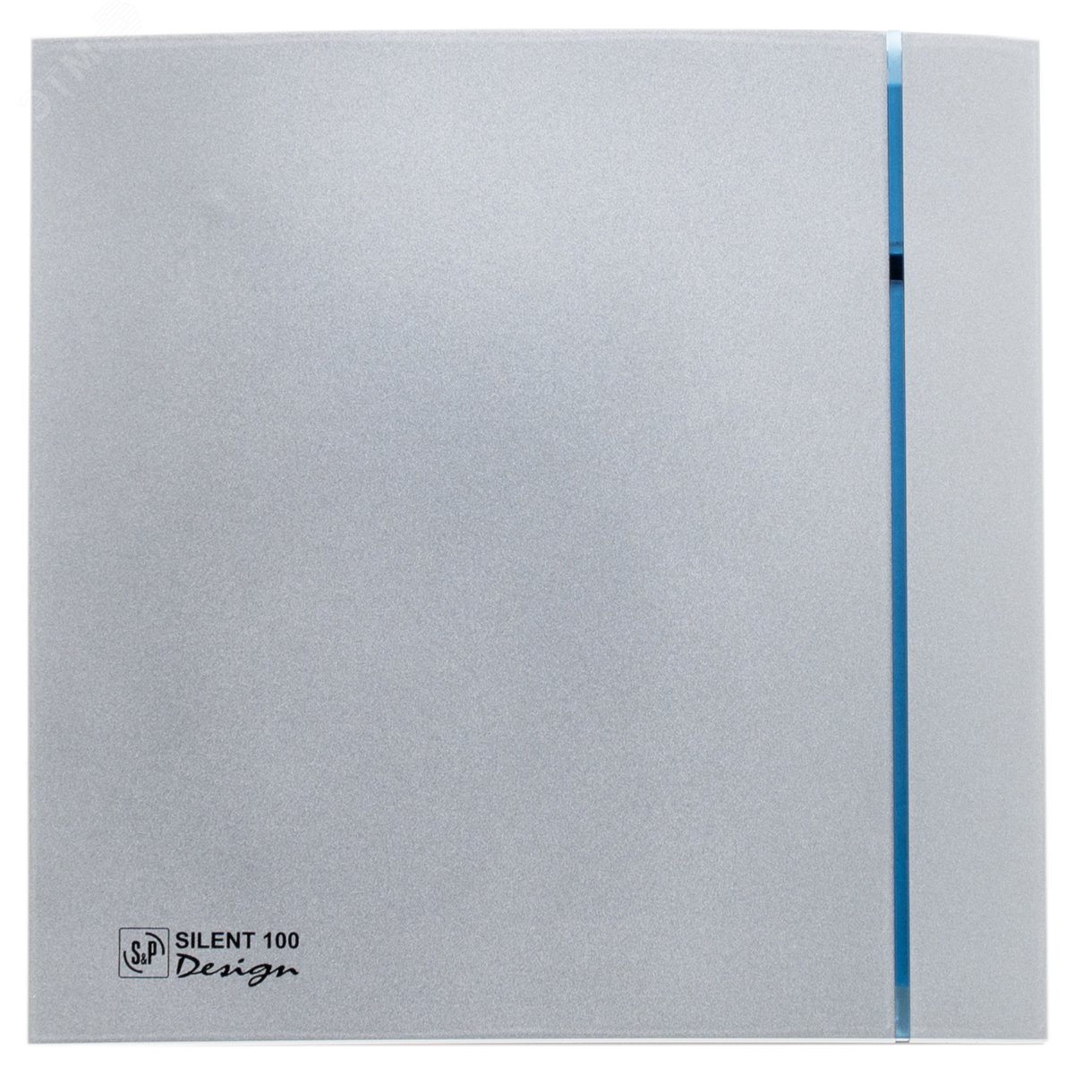 Изображение товара Вентилятор накладной Silent-100 CHZ Silver Design с датчиком влажности (шт)