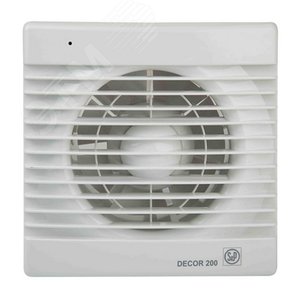 Изображение товара Вентилятор вытяжной Decor 200CR с таймером (шт)