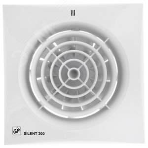 Изображение товара Вентилятор накладной Silent-200 CHZ с датчиком влажности (шт)
