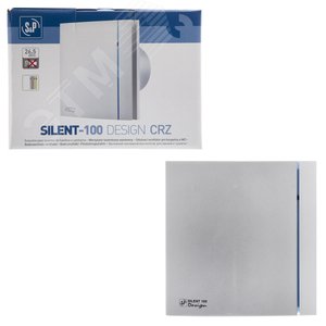 Вентилятор накладной Silent-100 CRZ Silver Design 3C с таймером 03-0103-134 Soler & Palau - 5