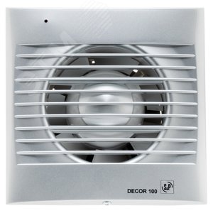 Вентилятор накладной Decor 100C Silver