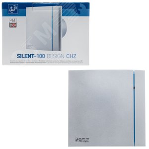 Вентилятор накладной Silent-100 CHZ Silver Design с датчиком влажности 03-0103-123 Soler & Palau - 5