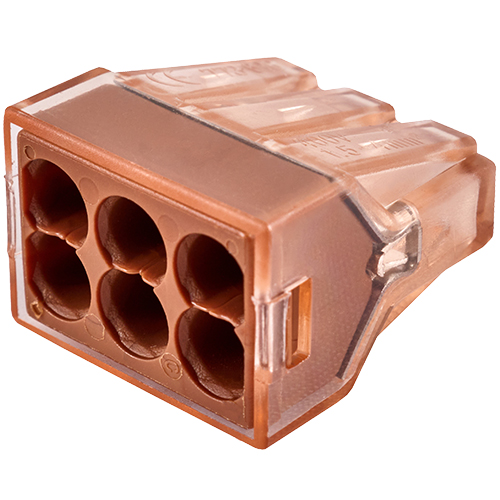 Клемма соединительная  6-контактная Elеctrodeel ED 773-606, сечение 1,5-4,0 мм2, 32А/400В (упаковка 50 штук)