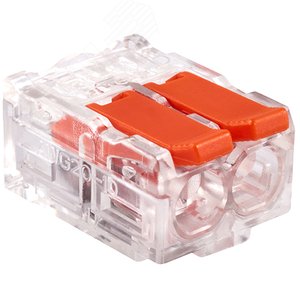 Клемма соединительная  2-контактная Elеctrodeel ED 230-612-b6, сечение 0,5-6,0 мм2, 41А/450В (упаковка 6 штук) - фото 2