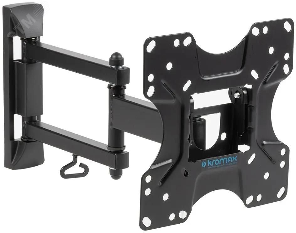 Изображение товара Кронштейн для телевизора OPTIMA-214 20''-43'' макс.30кг настенный поворотно-выдвижной и наклонный, черный (шт)