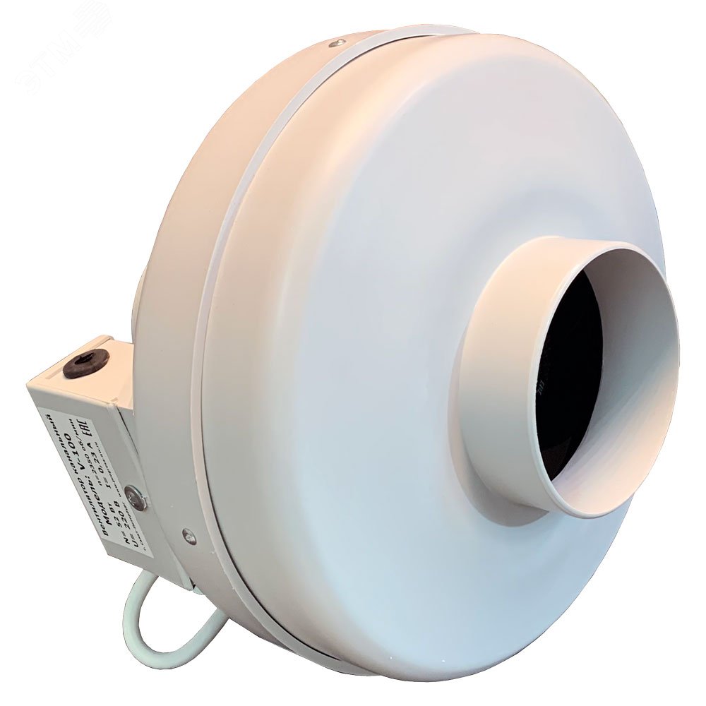 Изображение товара Вентилятор канальный круглый V(AC1)-100(D190) пластиковый корпус 0.07кВт 220В