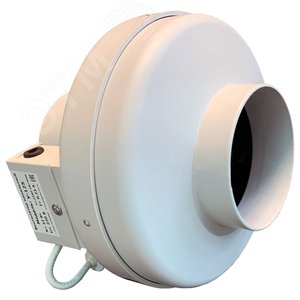 Изображение товара Вентилятор канальный круглый V(AC1)-125(D190) в пластиковом корпусе, 0.07кВт, 0.32А (шт)