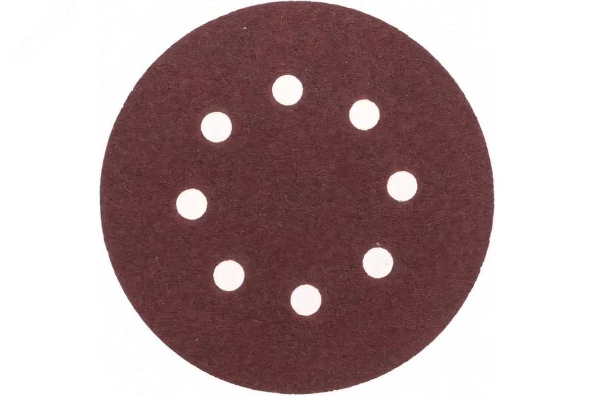 Изображение товара Диск абразивный на ворсовой основе, на липучке, перфорированный, P40, 125мм, 10 шт. (упак)