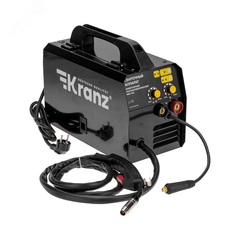 Изображение товара Полуавтомат сварочный инвертор MIG-160 KRANZ для бытовых и профессиональных работ