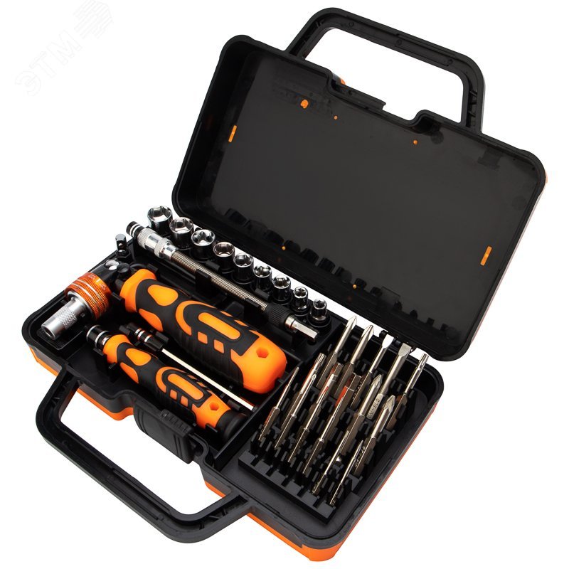 Изображение товара Набор отверток для точных работ 31 предмет KRANZ - профессиональный качественный инструмент