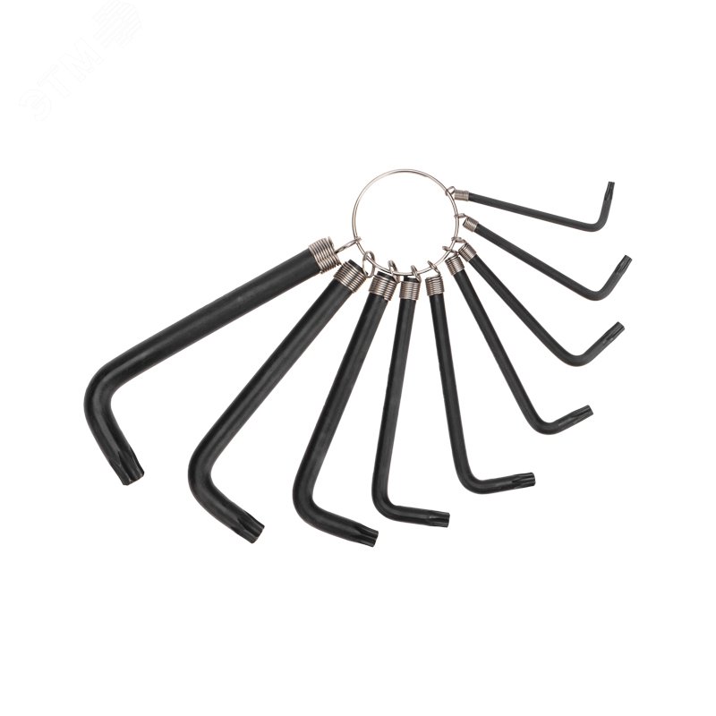 Изображение товара Набор ключей имбусовых TORX T10-T50 Kranz 9 шт высококачественная сталь