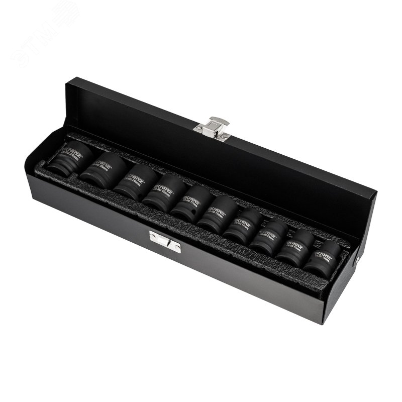 Изображение товара Набор шестигранных ударных торцевых головок 1/2 38 мм 10 предметов