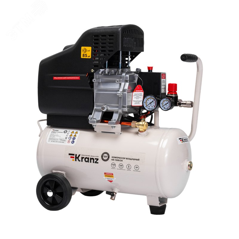 Изображение товара Компрессор воздушный масляный KR-1500/24, 1500Вт, 230 л/мин, 24 л