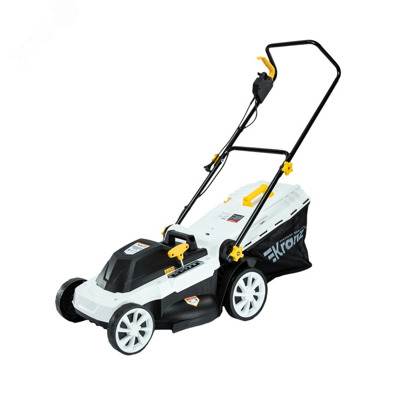 Изображение товара Газонокосилка электрическая KR-2000, 2000Вт, ширина 42см, 6 уровней, 45л (шт)