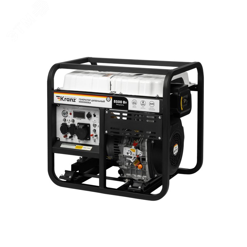 Изображение товара Дизельный генератор KR8500DEA 8,5 кВт с электростартером и 16 л бака