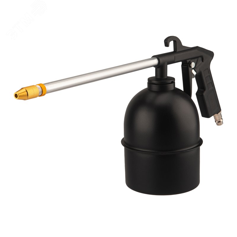 Изображение товара Моечный пневматический пистолет металлический бачок 900мл для очистки и нанесения антикоррозийных с