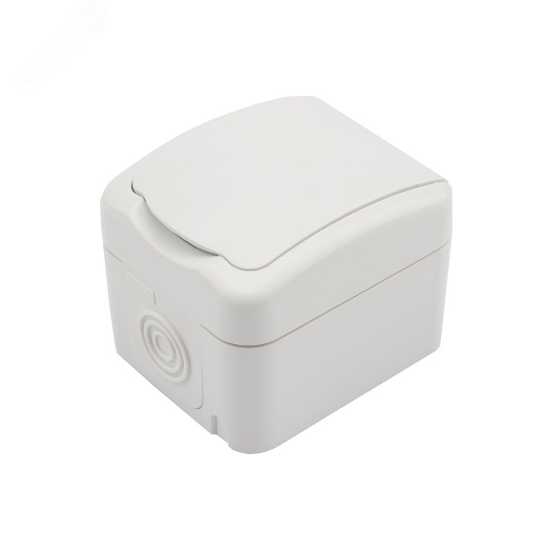 Изображение товара Одноместная розетка Mini OG IP54 с заземлением для улицы и влажных помещений