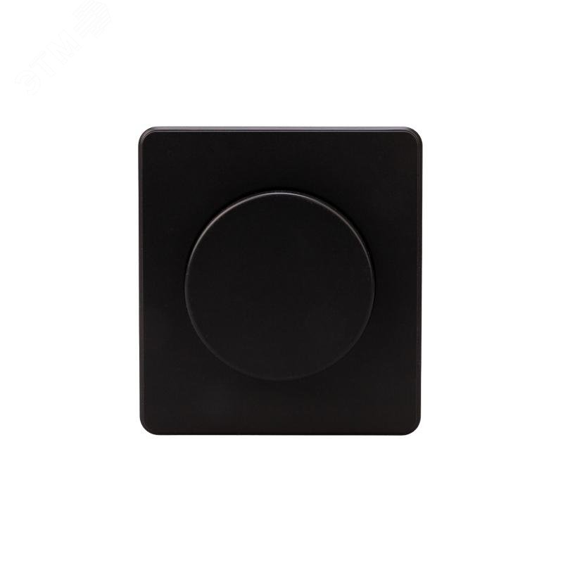 Изображение товара Светорегулятор ROUND 300Вт KRANZ для скрытой установки оникс