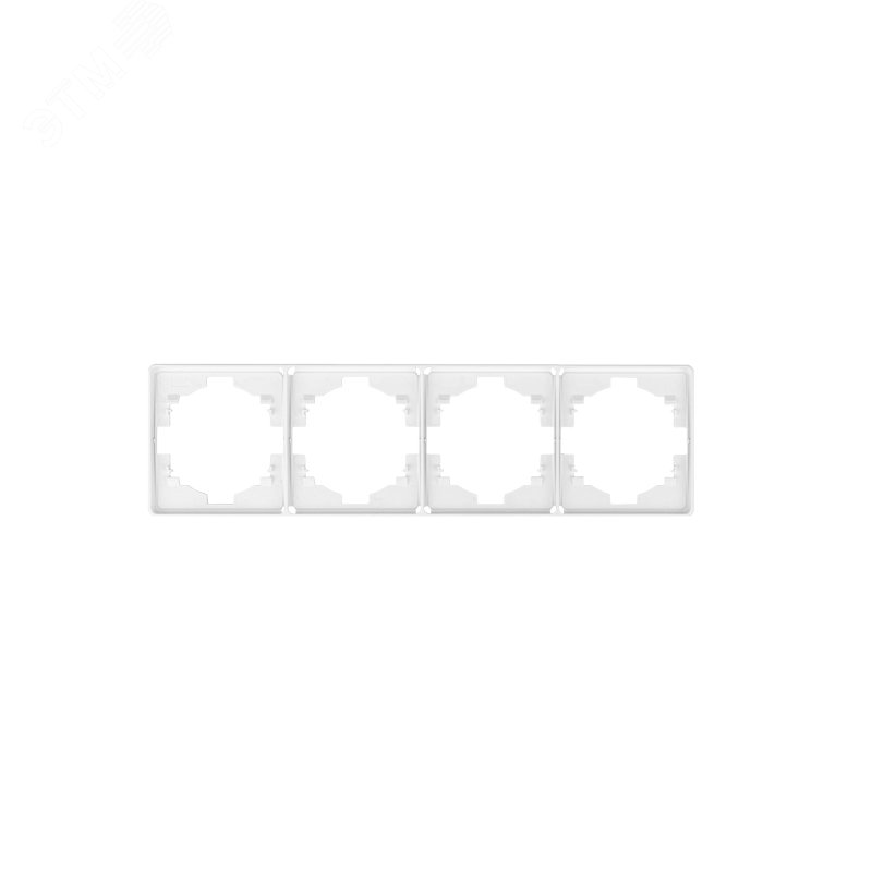 Изображение товара Рамка 4-постовая перламутр KRANZ для розеток и выключателей