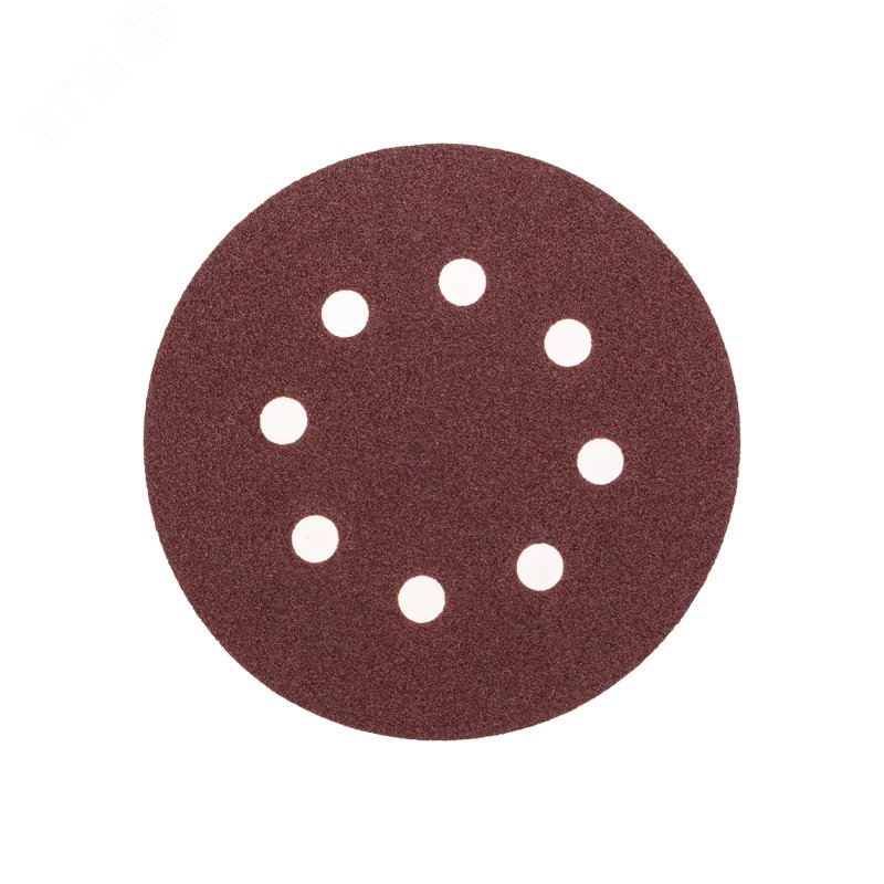 Изображение товара Диск абразивный на ворсовой основе на липучке P80 125мм 10 шт