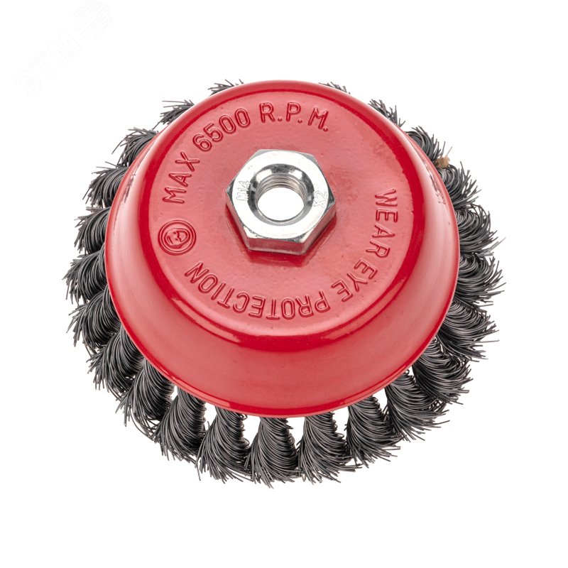 Изображение товара Щетка чашечная для УШМ крученая стальная проволока 125 мм М14 (шт)