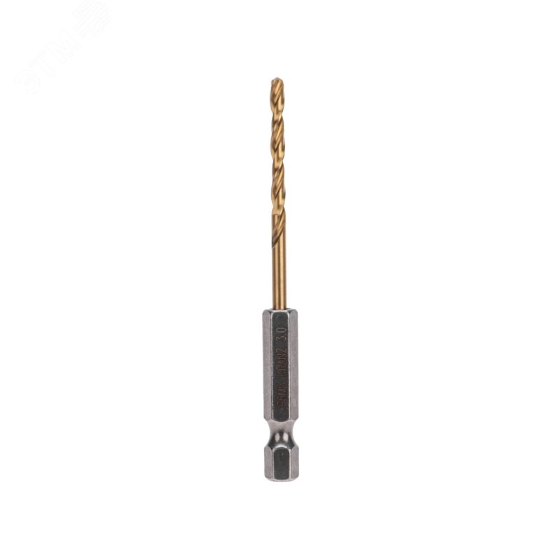Изображение товара Сверло по металлу KRANZ 3 мм упрочненное с титановым покрытием для точных отверстий