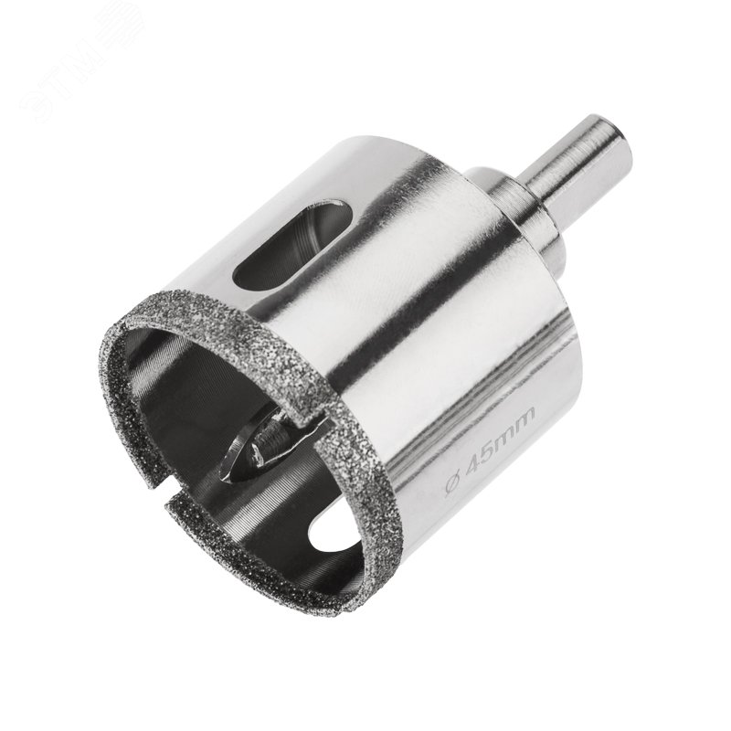 Изображение товара Коронка алмазная 45 мм по керамограниту с центровочным сверлом (шт)