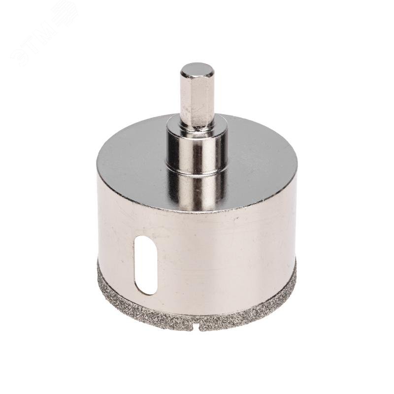 Изображение товара Алмазная коронка 60 мм с центровочным сверлом для керамогранита стекла и керамики