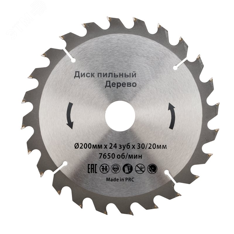 Изображение товара Диск пильный 200 мм х 24 зуб х 30/20 мм (шт)