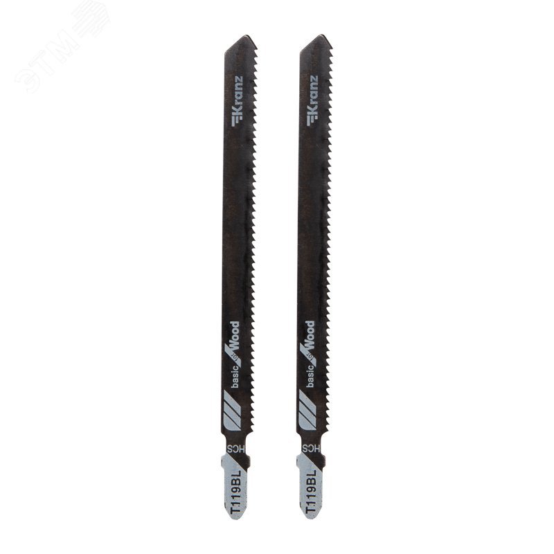 Изображение товара Пилка для электролобзика KRANZ T119BL 132 мм 12 TPI 2 шт