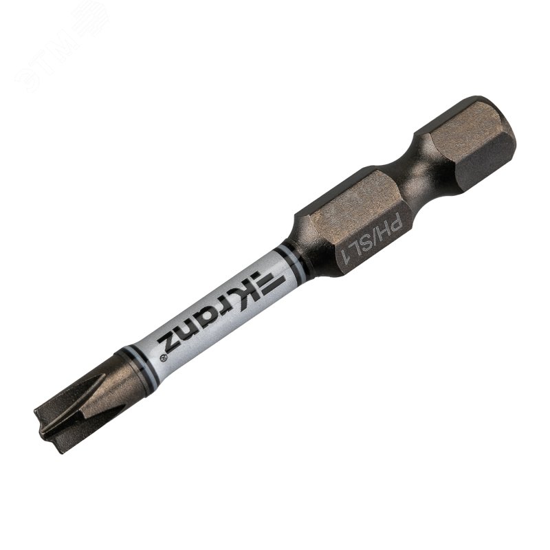 Изображение товара Бита для шуруповерта PH/SL1х50 мм 2 шт многослойная из стали S2