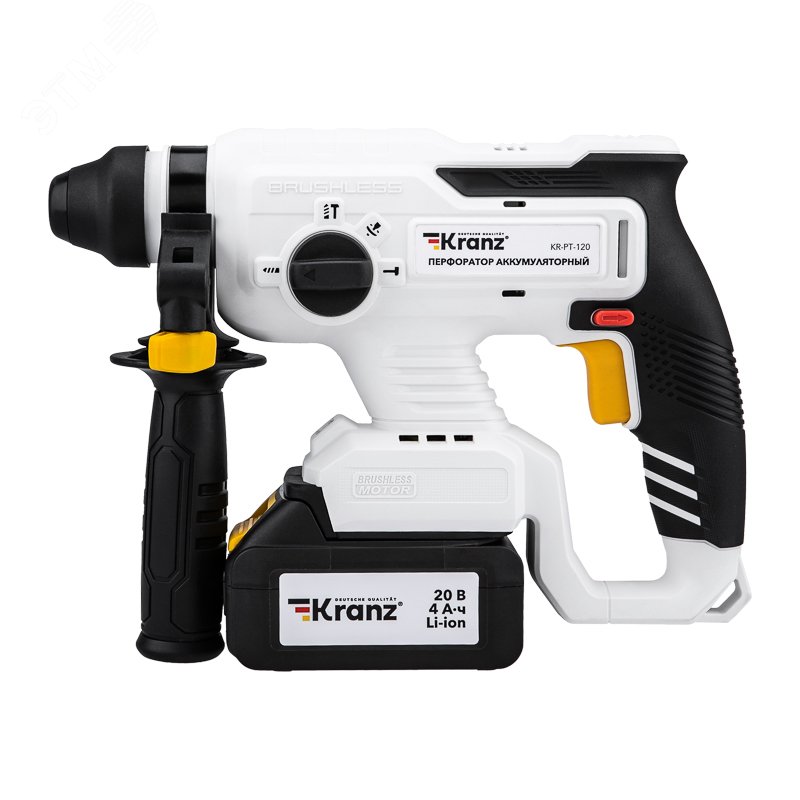 Изображение товара Перфоратор аккумуляторный бесщеточный SDS-plus 2,2Дж 1х4Ач в кейсе (шт)