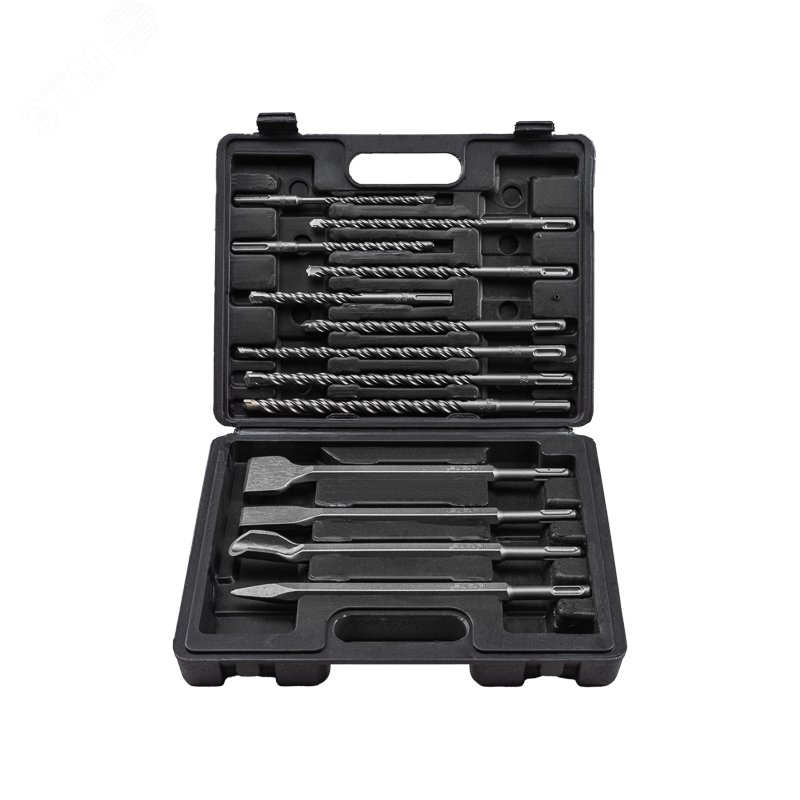 Изображение товара Набор буров и долот SDS-plus KRANZ 13 предметов в кейсе