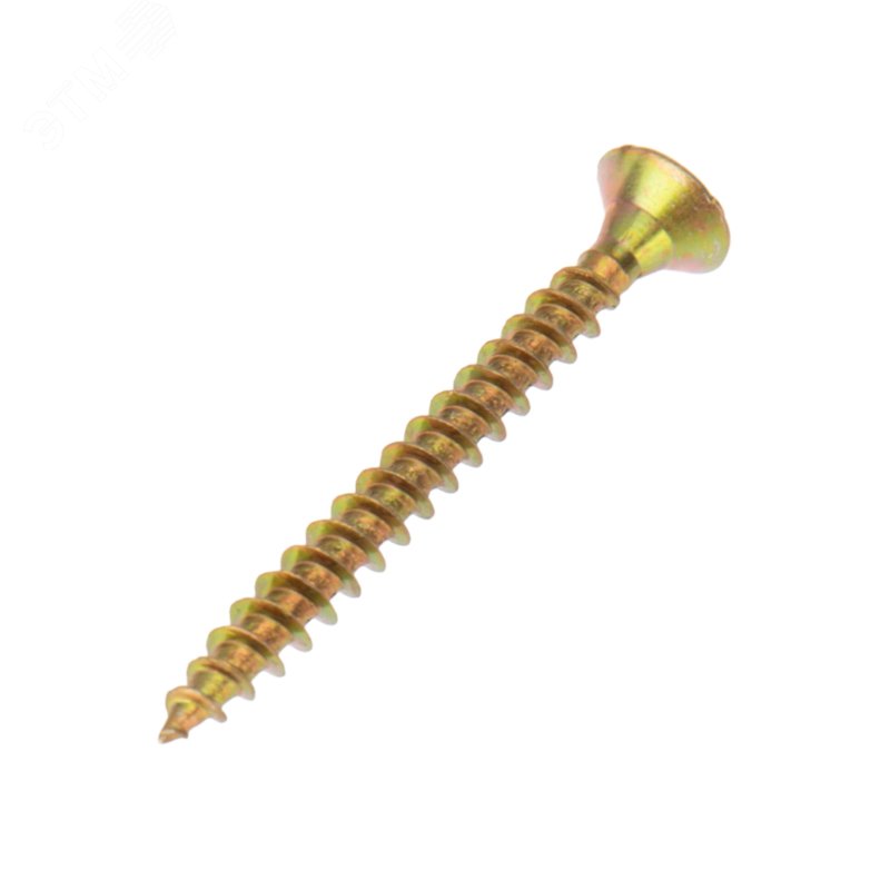 Изображение товара Саморез универсальный 4х40 желтый цинк короб 200 шт