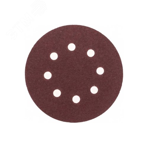 Изображение товара Диск абразивный на ворсовой основе, на липучке, перфорированный, P40, 125мм, 10 шт. (упак)