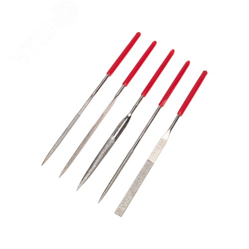 Изображение товара Набор надфилей алмазных 140х50х3 мм, 5 шт. (наб.)