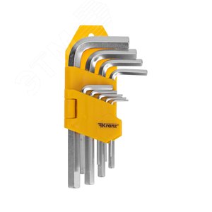 Набор ключей имбусовых HEX 1,5-10 мм, CrV, 9 шт.