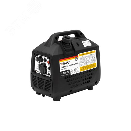 Изображение товара Генератор инверторный KR1200I, 1,2кВт, 230В, 2л, закрытый корпус, ручной старт (шт)